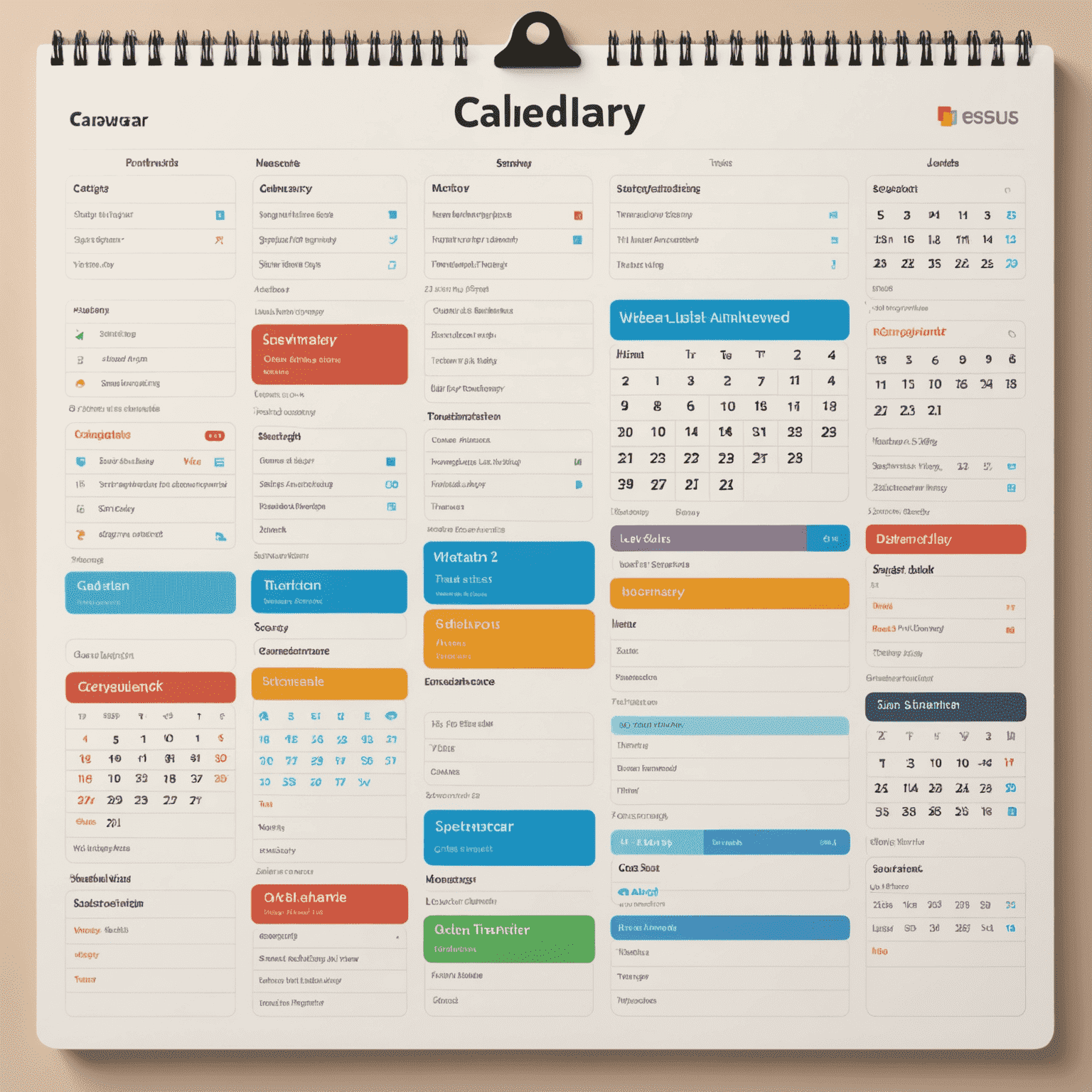 A calendar interface showing various language course options at different times, emphasizing the flexibility of scheduling for busy learners